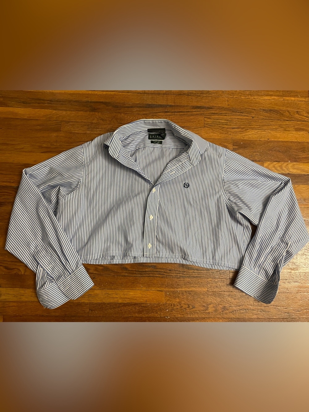 Lauren Ralph Lauren Cropped Classic Fit Button Up